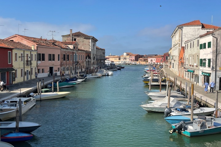 The canals and colorful houses of Murano and Burano